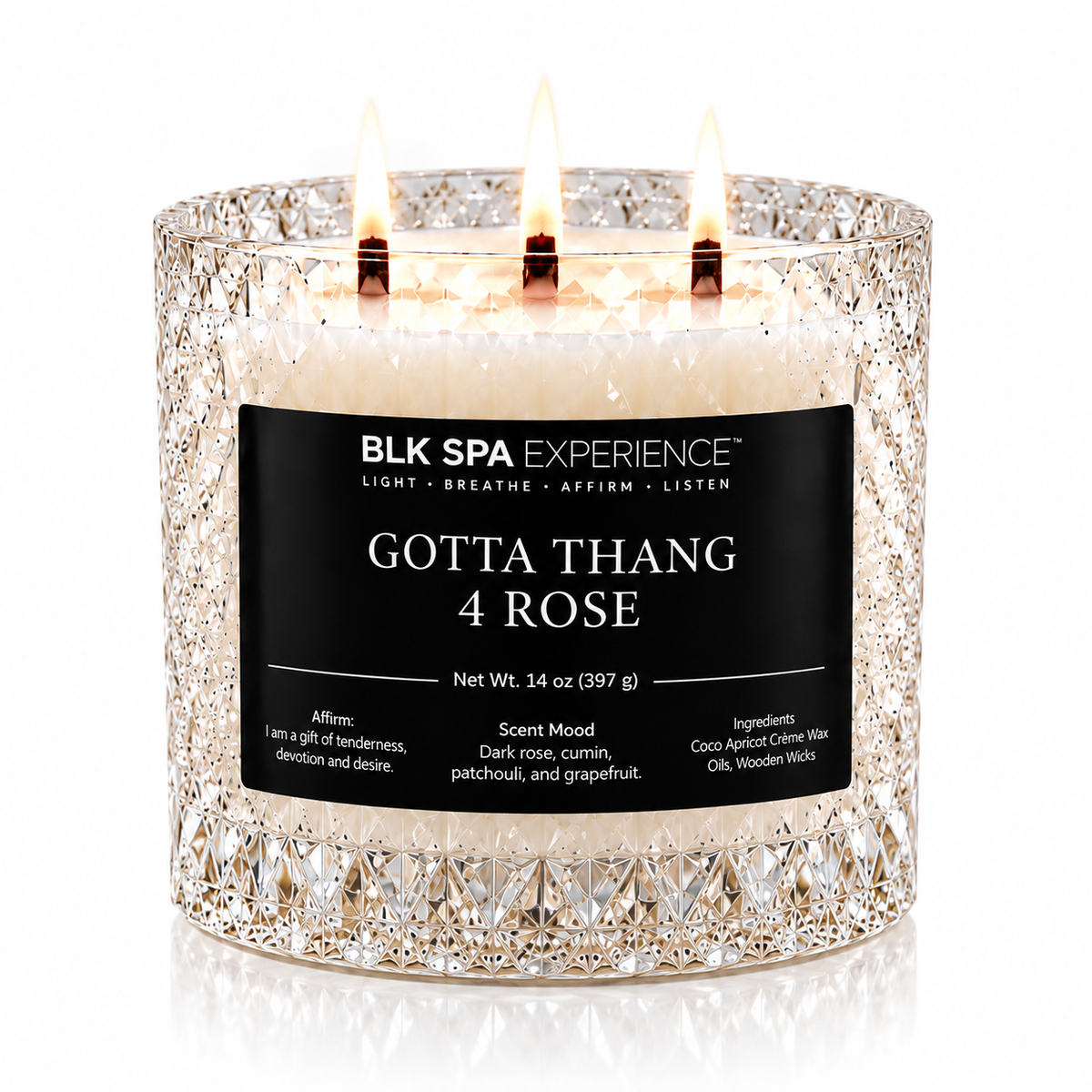 Gotta Thang 4 Rose Candle - Opulence