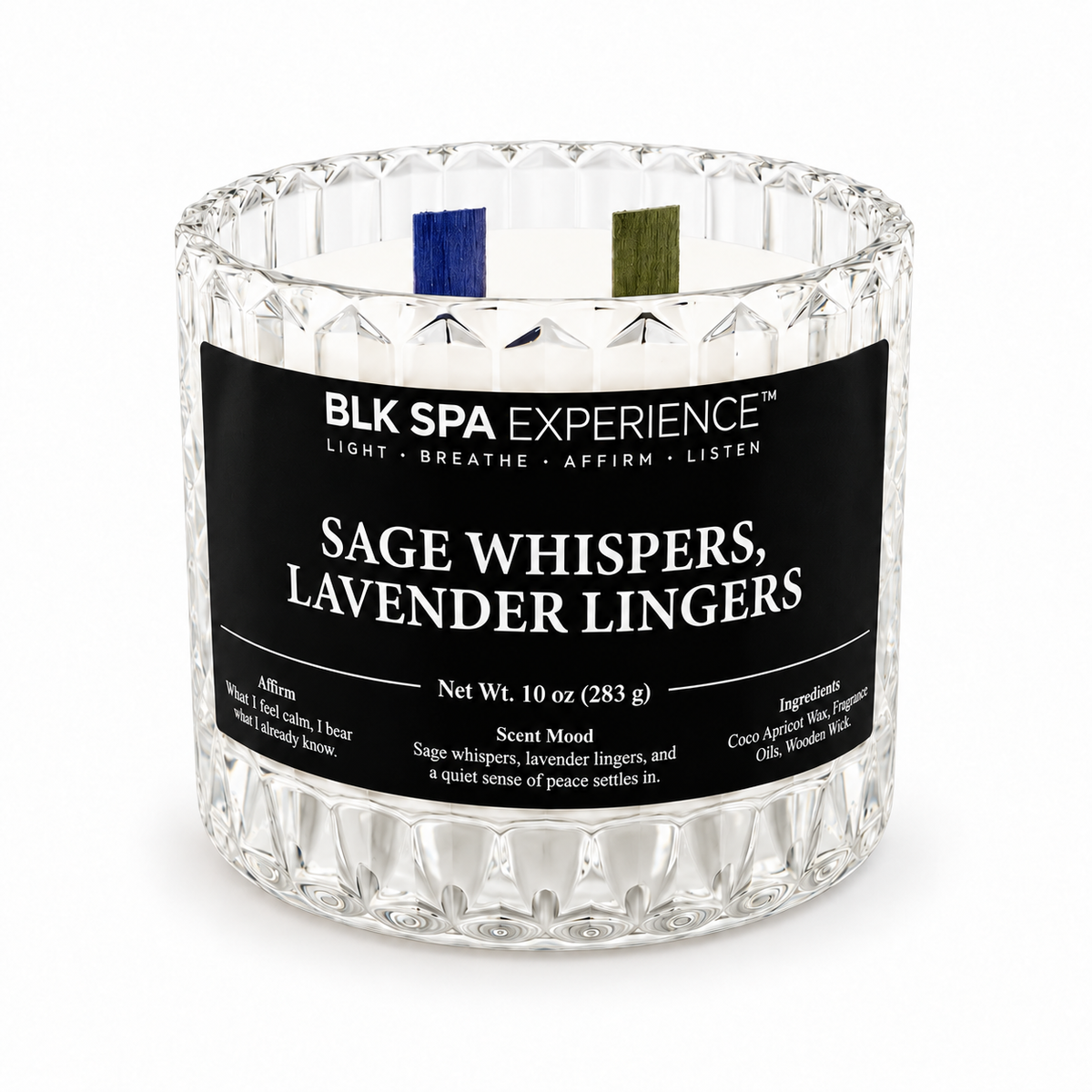 Sage Whispers Lavender Lingers Candle - Luminary