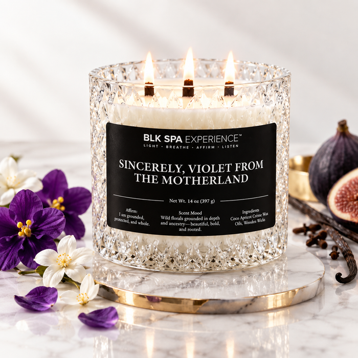 Sincerely Violet from the Motherland Candle - Opulence