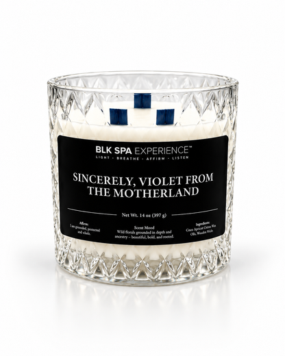 Sincerely Violet from the Motherland Candle - Opulence