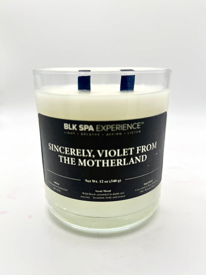 Sincerely Violet from the Motherland Candle