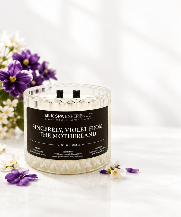 Sincerely Violet from the Motherland Candle - Luminary