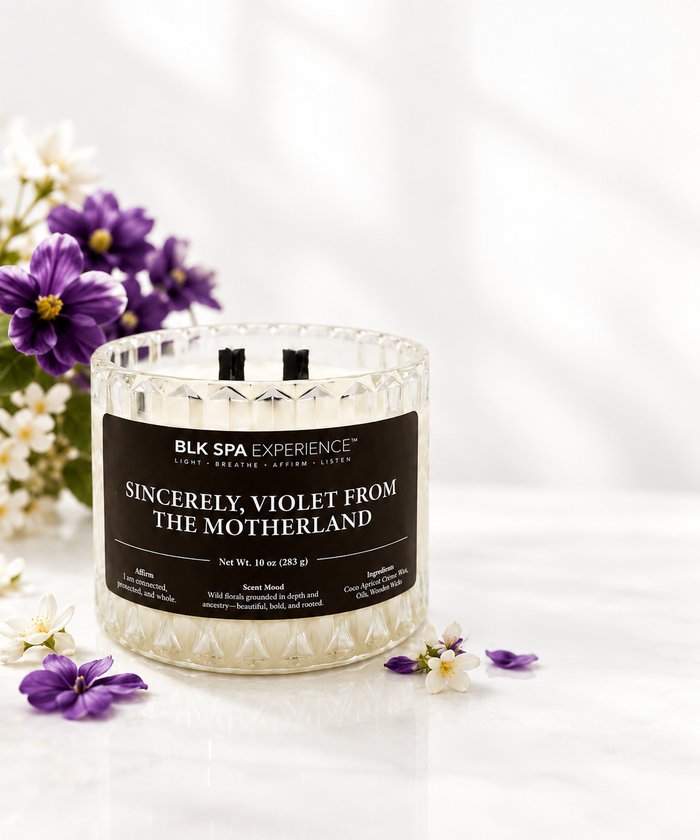Sincerely Violet from the Motherland Candle - Luminary